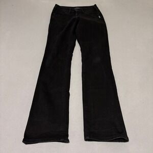 Silver Jeans Womens Suki Mid Slim Boot Black Denim Pants 26x33 Minimalist